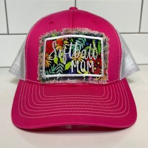Custom trucker hat cap softball mom